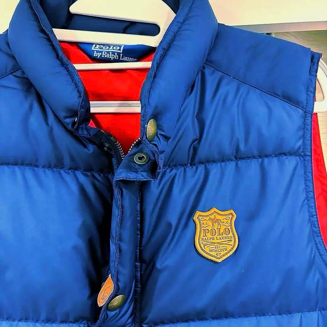 ポロ ラルフローレン 極美品 ダウン ベスト LL