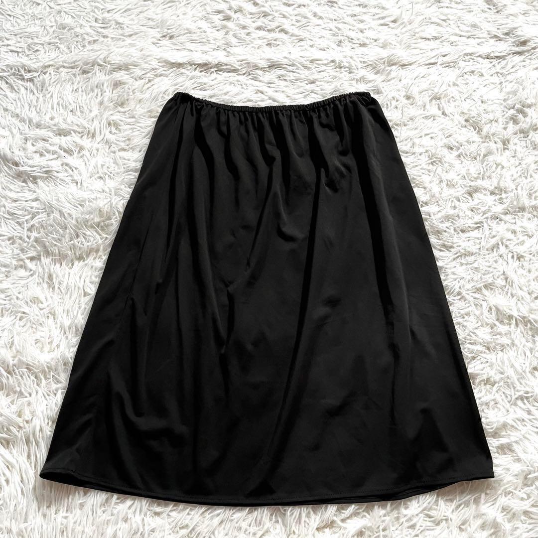 美品✨アナイ　ネックシアー フレア ドレス　ニット　ワンピース 24ss