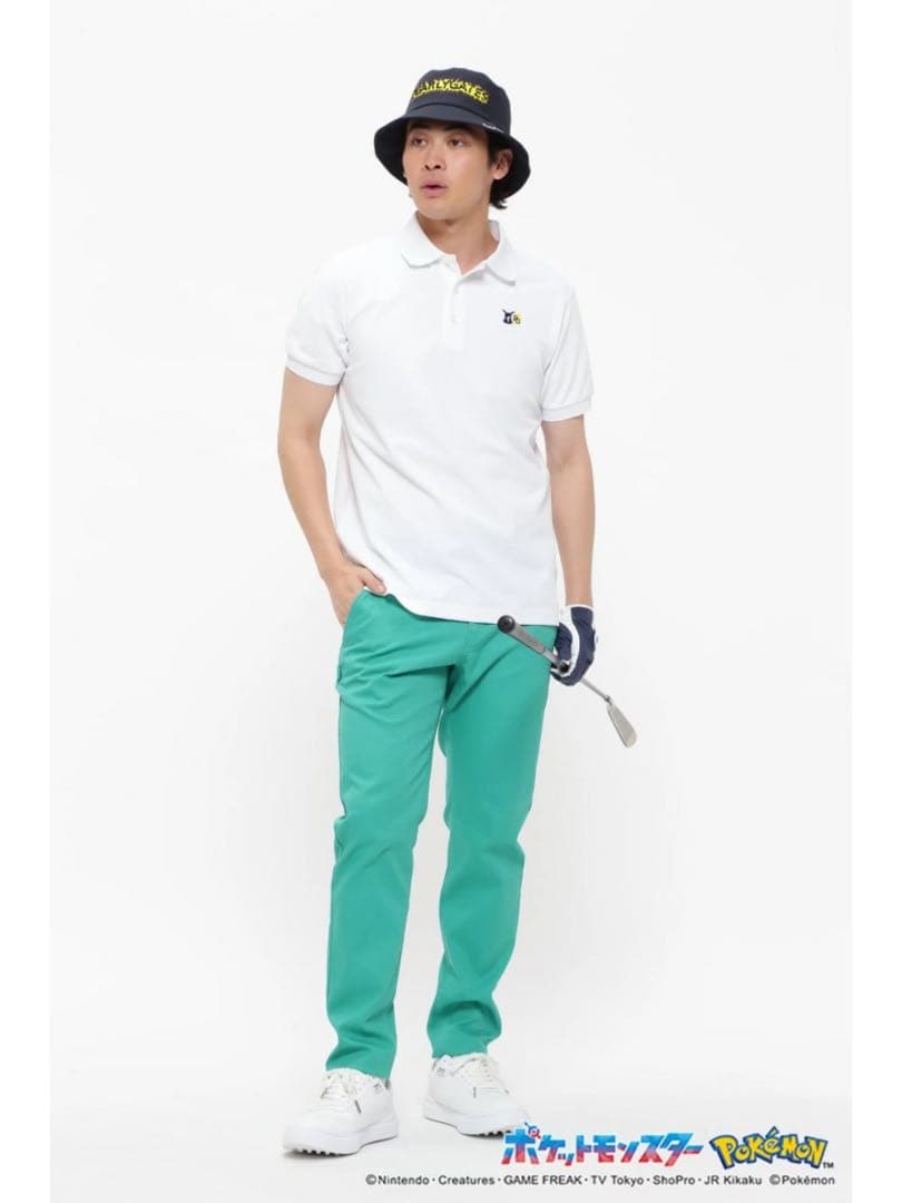 人気完売パーリーゲイツピカチュウ半袖ポロシャツトップス ホワイトサイズ5