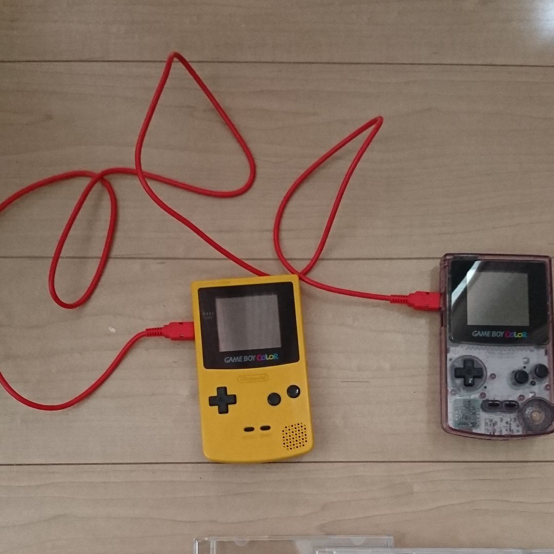 ゲームボーイカラー 二個　対戦ケーブル　ソフト　セット