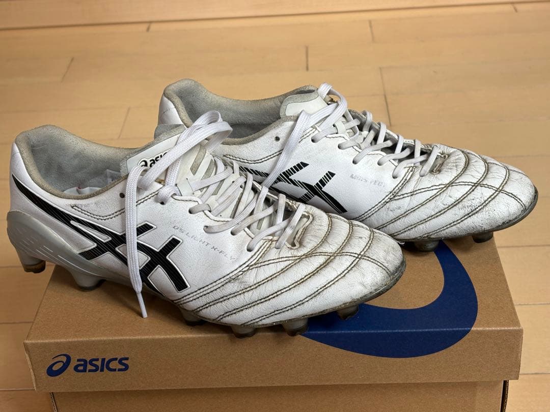 【程度良好】アシックス　スパイク　エックスフライ5 25.5㌢　X-FLY 白