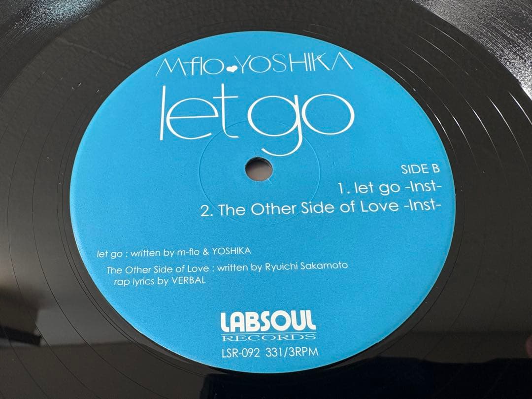 m-flo YOSHIKA let go レコード　アナログ