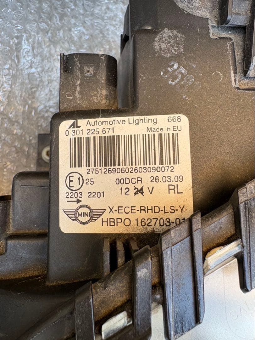 MINI 純正 HID ヘッドライト 左右 R56 R55