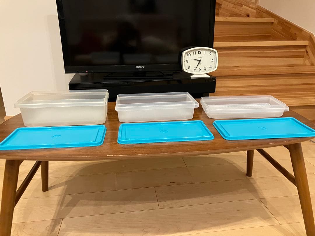 新品　タッパーウェアSS 大中小　3点セット　すのこ付き