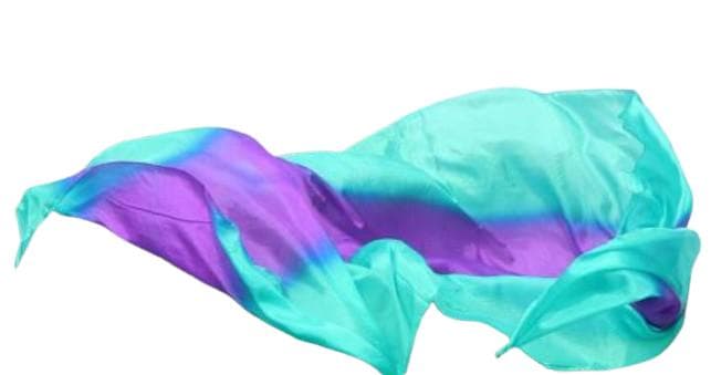 新品★最高級100％シルクベール【新製品】緑紫緑★ベリーダンス