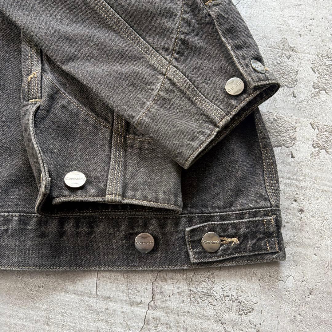 Carhartt デニムジャケット　トラッカージャケット　ブラック　サイズM