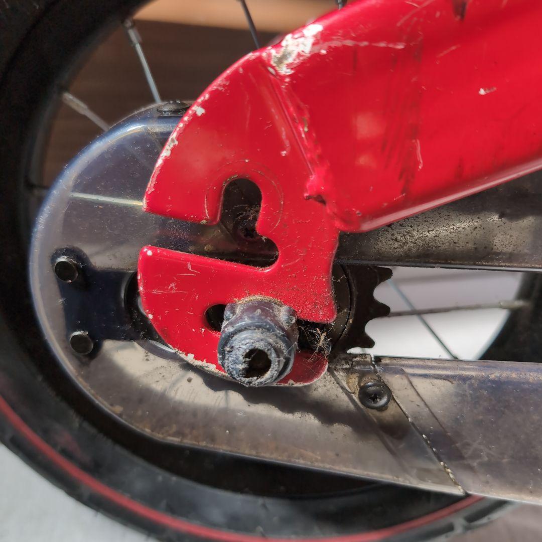 へんしんバイク初代henshin bike キッズバイク　レッド　スタンド付き