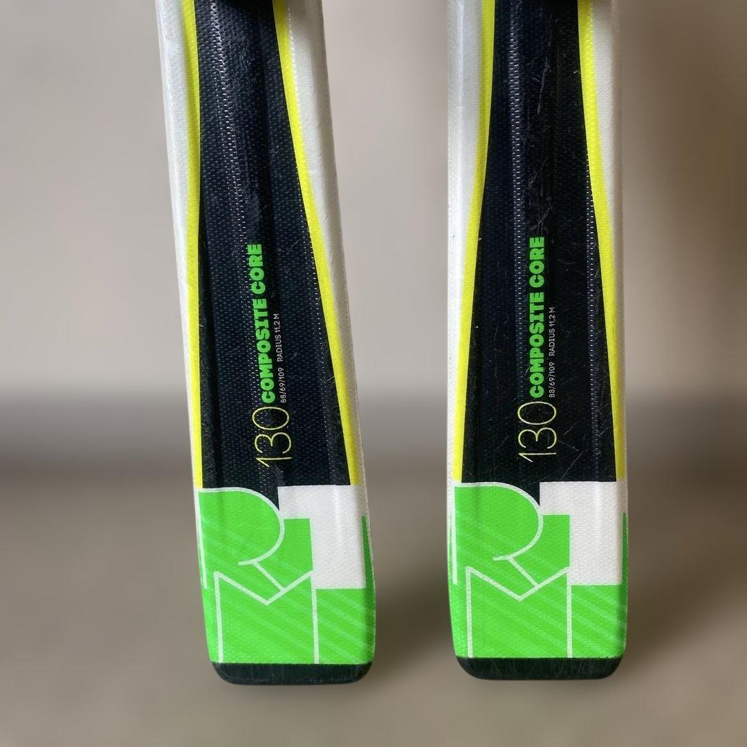 Volkl RTM 130cm スキー板　ビンディング　ストック付き