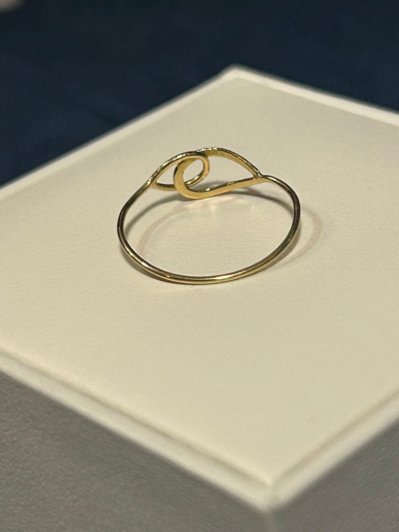 K18リング　華奢リング