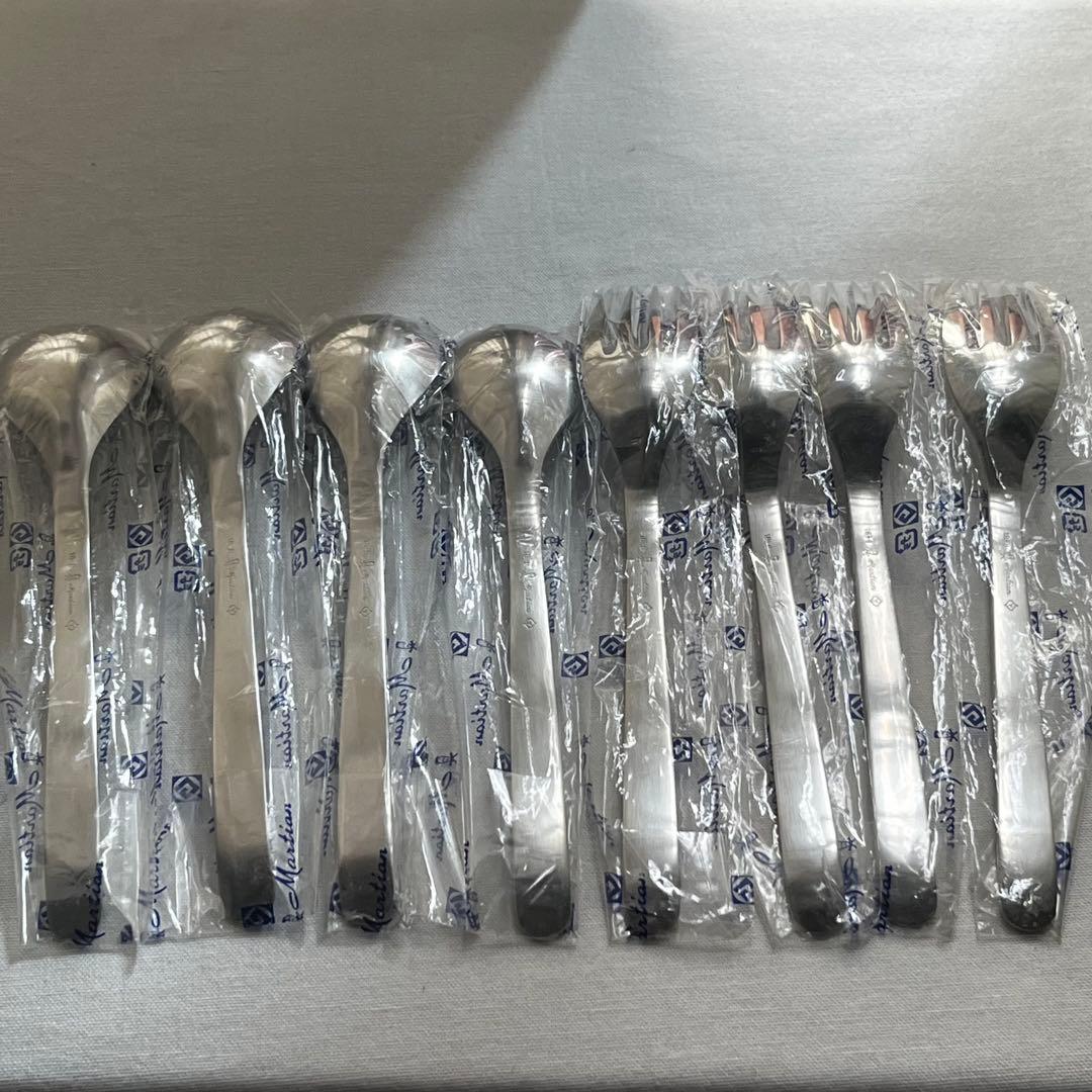 柳宗理 カトラリー パスタフォーク 4本 カレースプーン 4本 マット