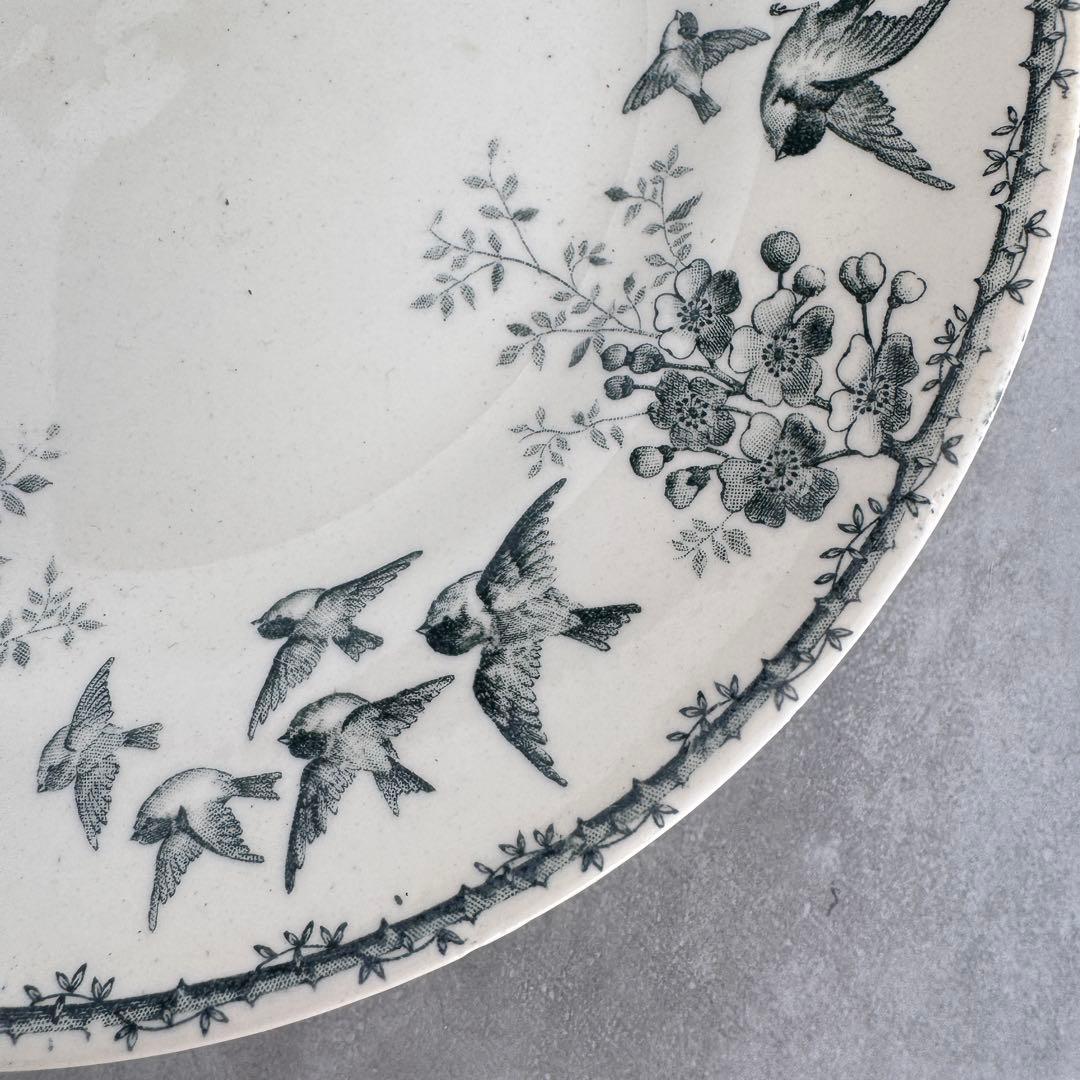 フランスアンティーク　ショワジールロウ　Montigny　ディナープレート