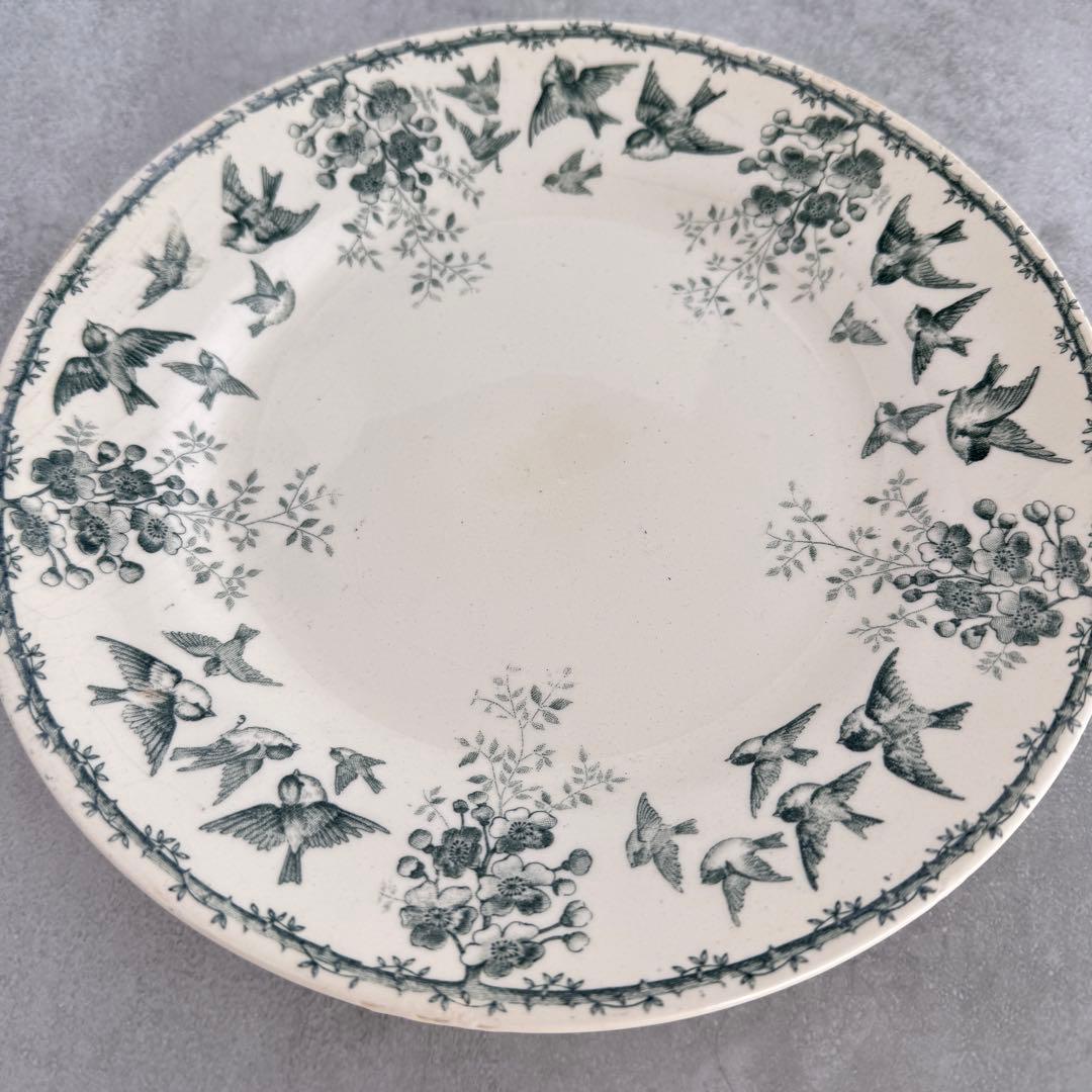 フランスアンティーク　ショワジールロウ　Montigny　ディナープレート