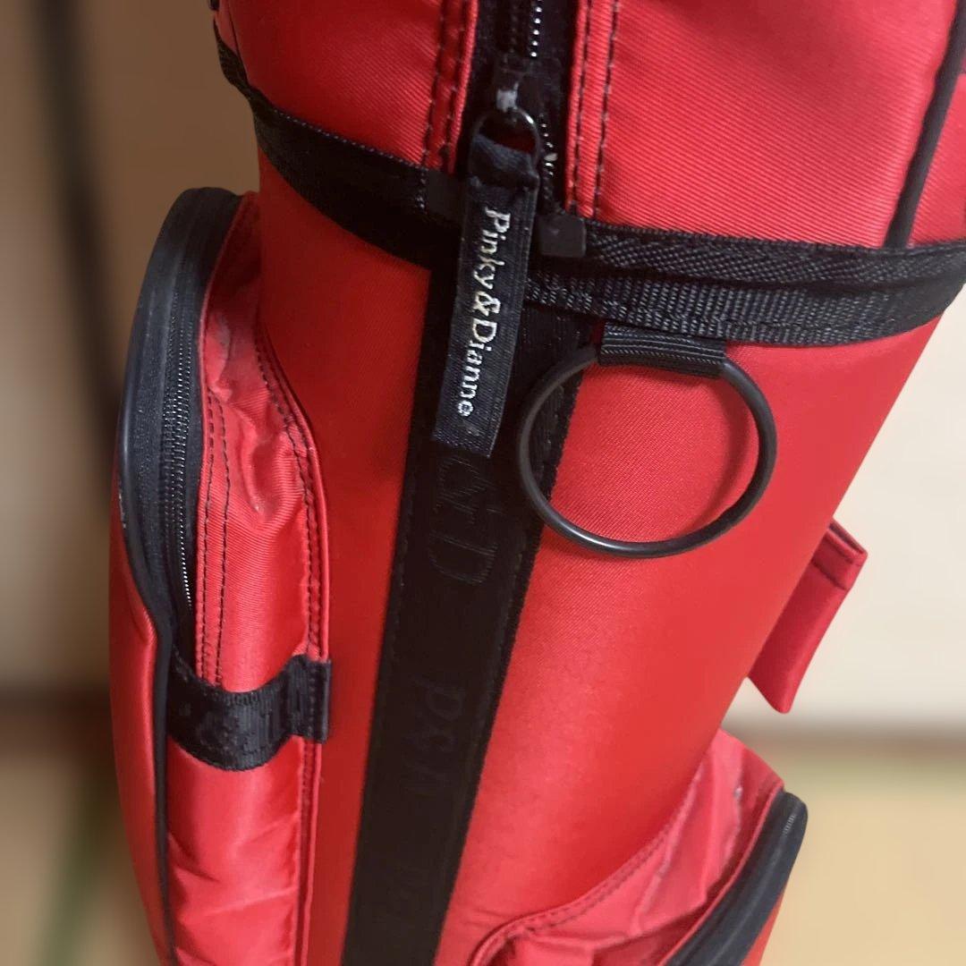 Pinky&Dianne 赤 ゴルフバッグ　レトロ　美品