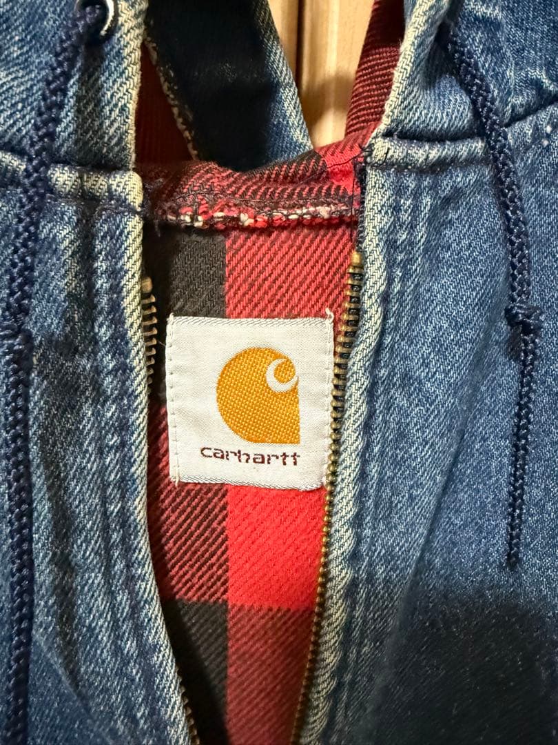 Carhartt フード付きデニムジャケット　古着