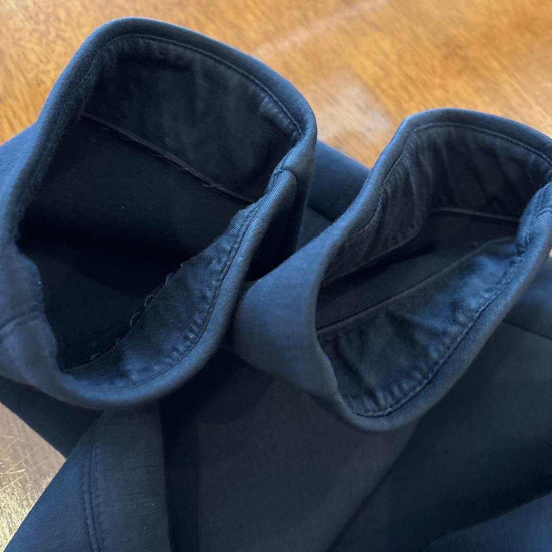 'S Max Mara フーディ ダブルフェイスビスコースコート ネイビー　M