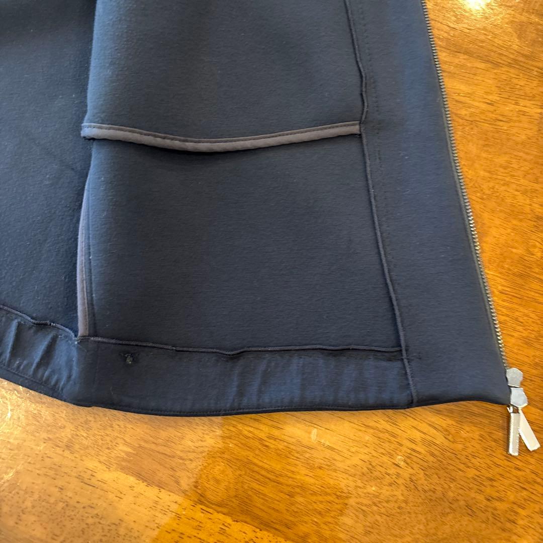 'S Max Mara フーディ ダブルフェイスビスコースコート ネイビー　M