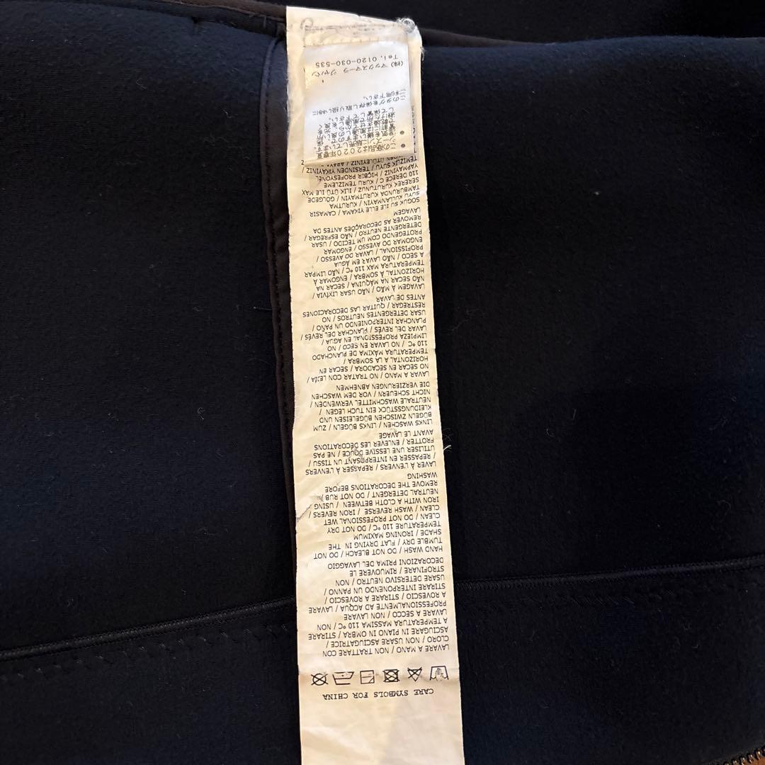 'S Max Mara フーディ ダブルフェイスビスコースコート ネイビー　M