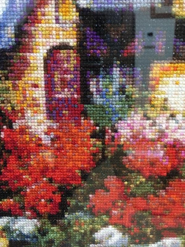 クロスステッチ刺繍絵画（額縁は8万円の特注品です☆彡）