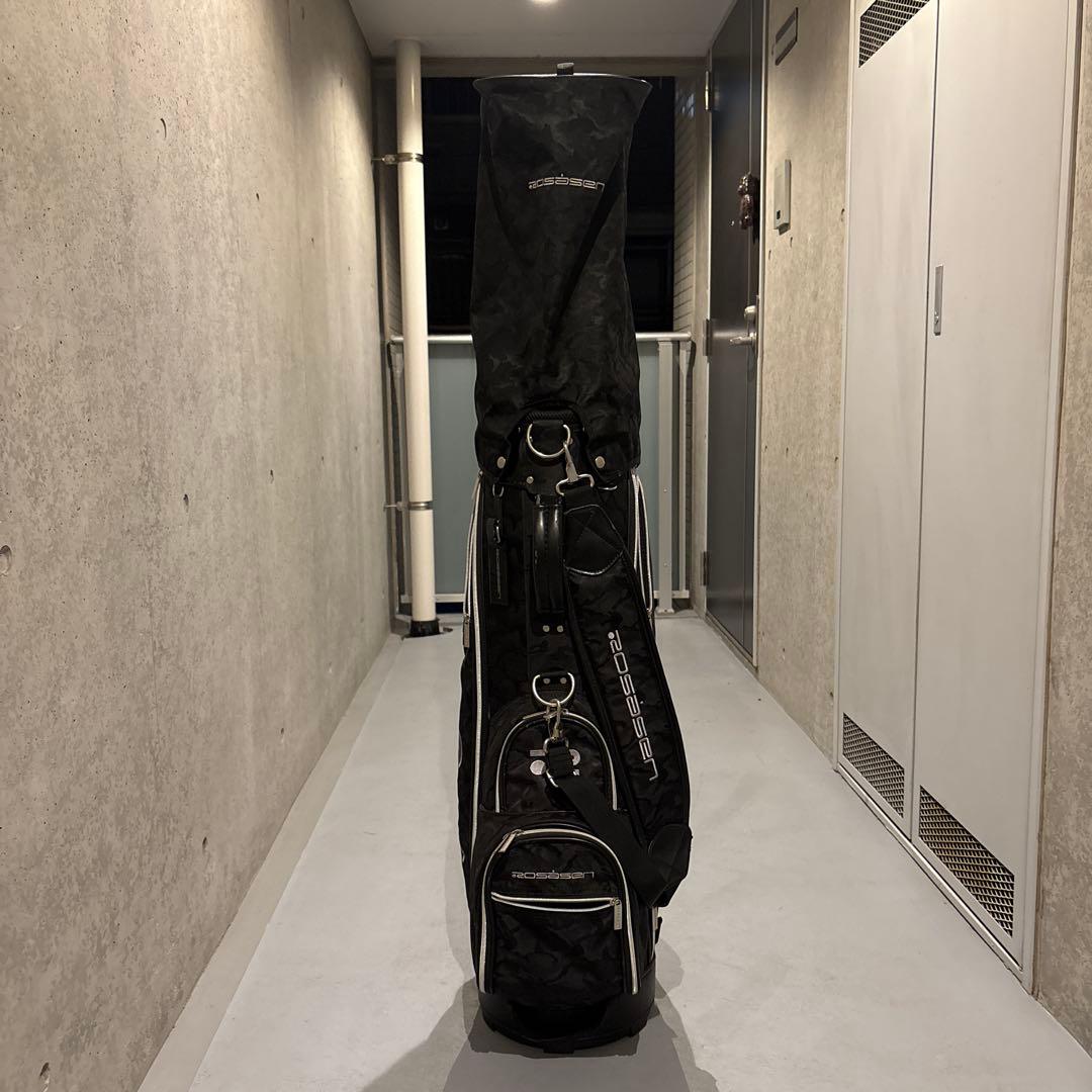 Rosasen ロサーセン キャディバック キャディバッグ 黒 カモフラ