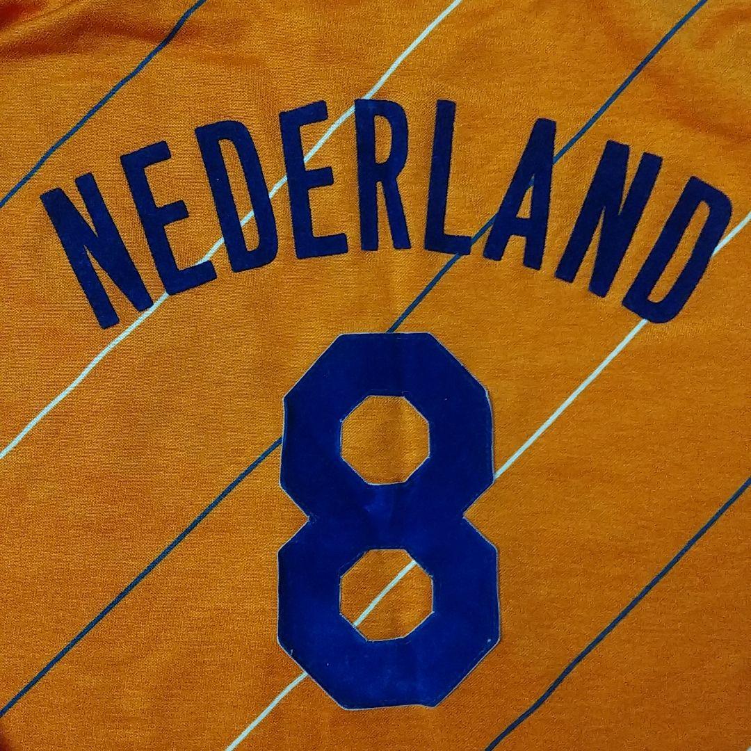 希少☆80s 西ドイツ製 アディダス オランダ代表 長袖 ゲームシャツ XL