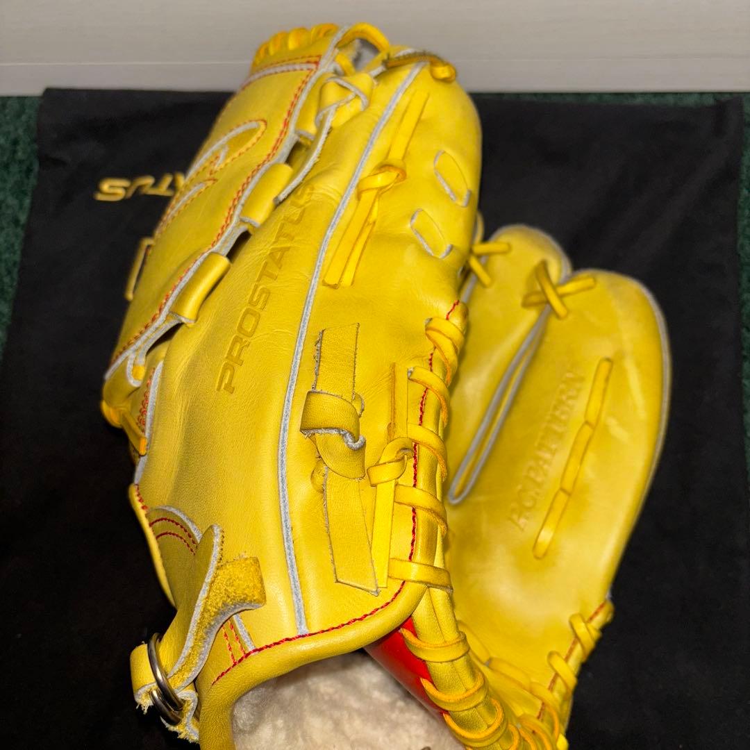 ゼット プロステイタス 硬式グローブ 投手用 イエロー