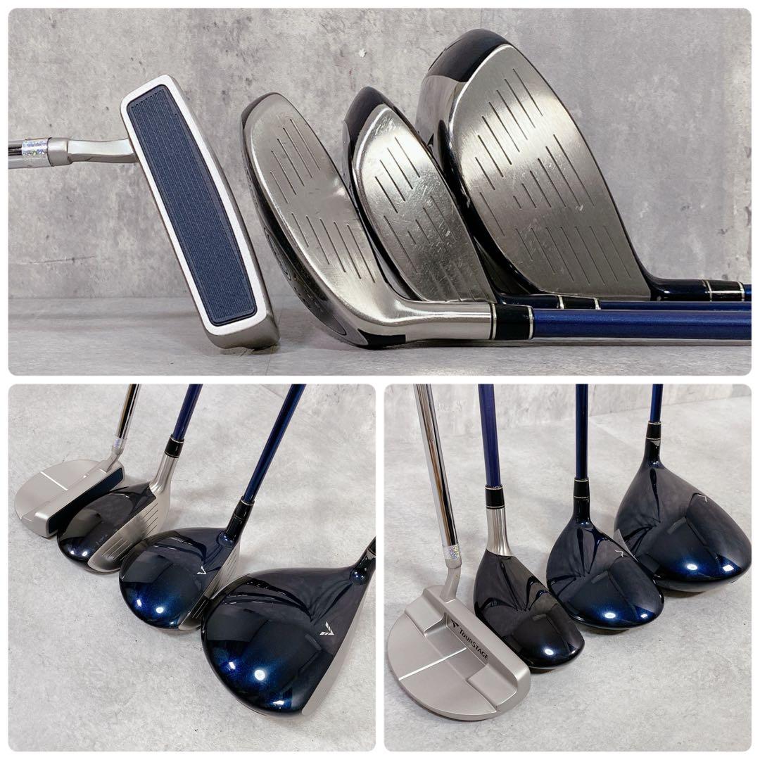 T803 ツアーステージ ゴルフクラブ レディース セット ViQ 8点 女子