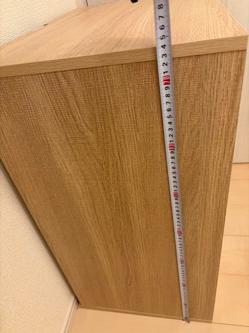 ベージュキャビネット 2扉 収納