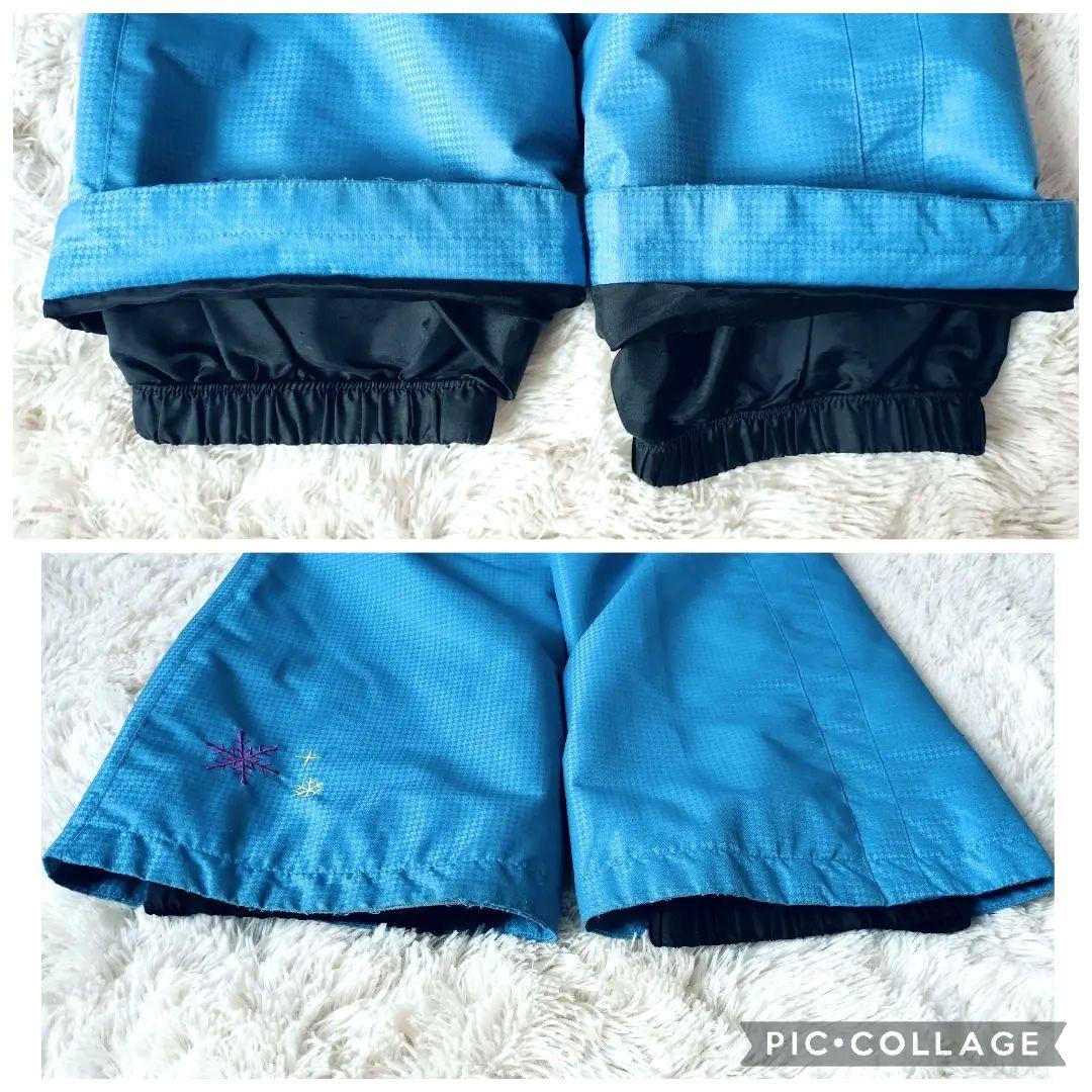 【美品】Phenix スキーウェア 130　ガールズ　ぼかしピンク×ブルー 結晶