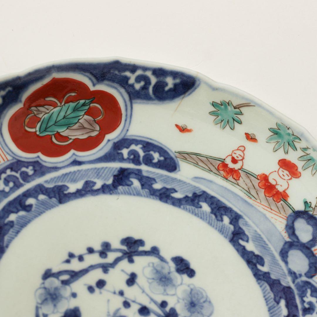 伊万里　古伊万里　江戸　色絵　7寸　皿　金継ぎ　材料