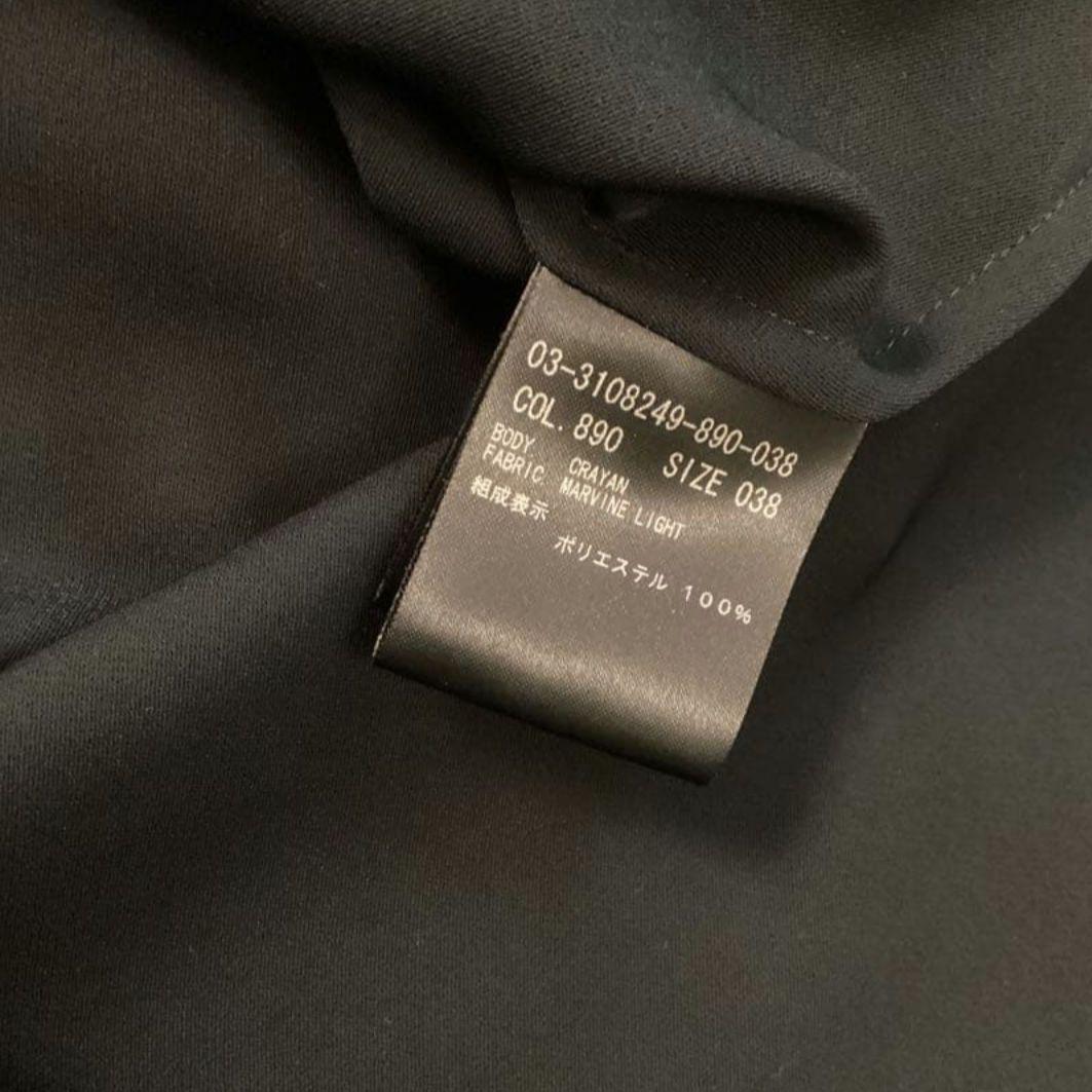 【theory luxe 】クルーネックブラウス　ネイビー　38