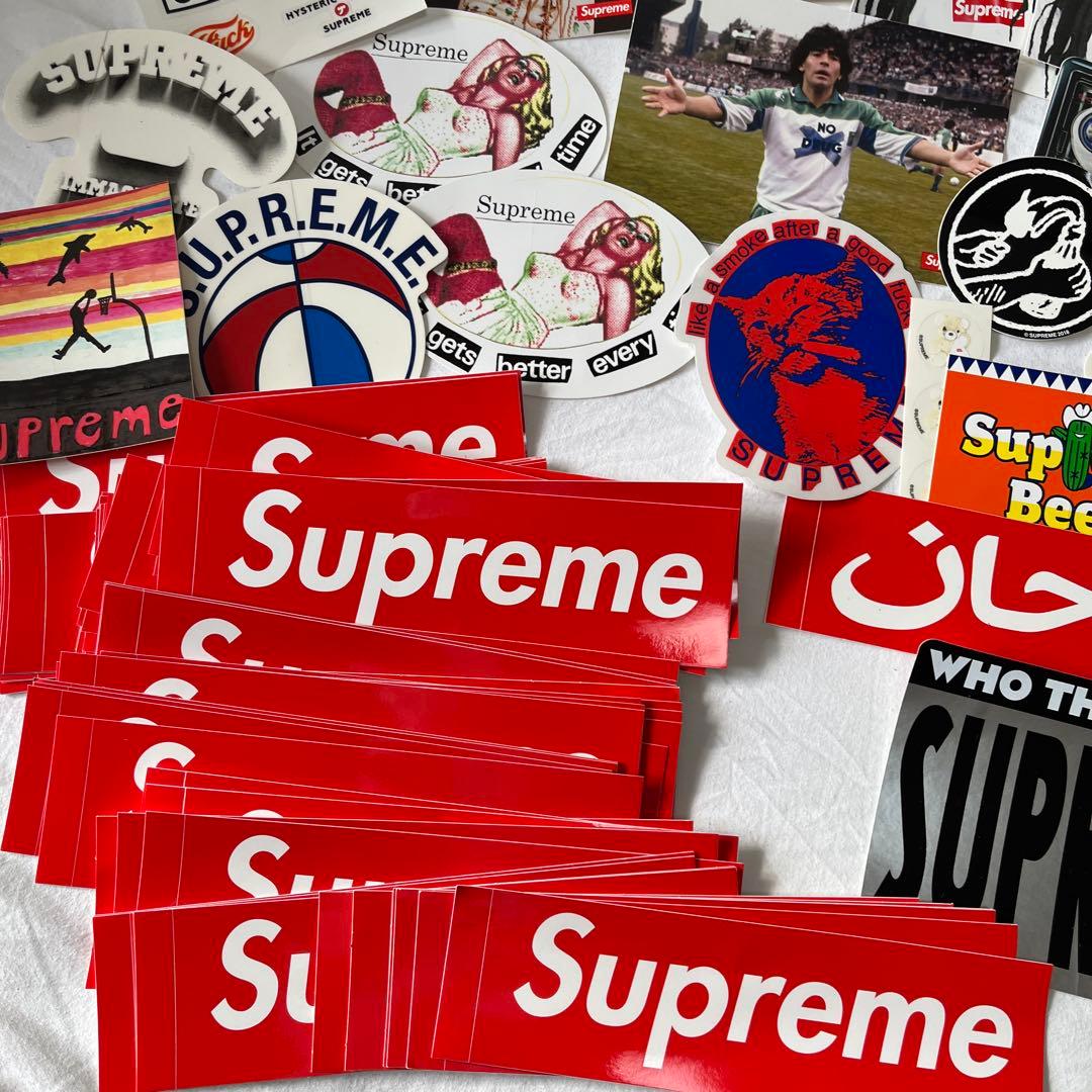 Supreme ステッカー　ショップ袋セット　シュプリーム　スポンジ付き　87枚