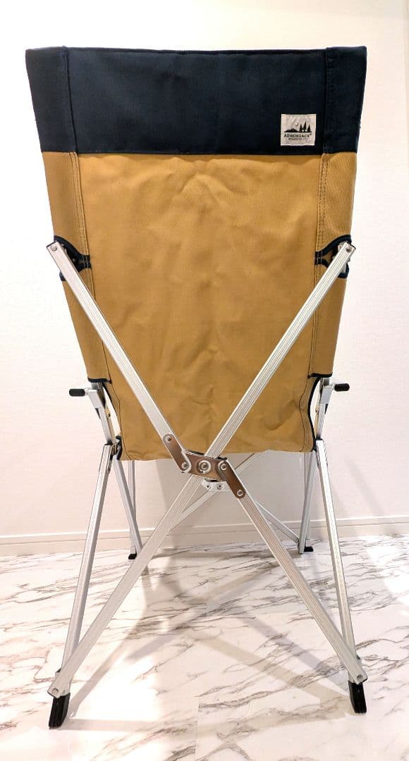 アディロンダック キャンパーズチェア ベージュ×ネイビー
