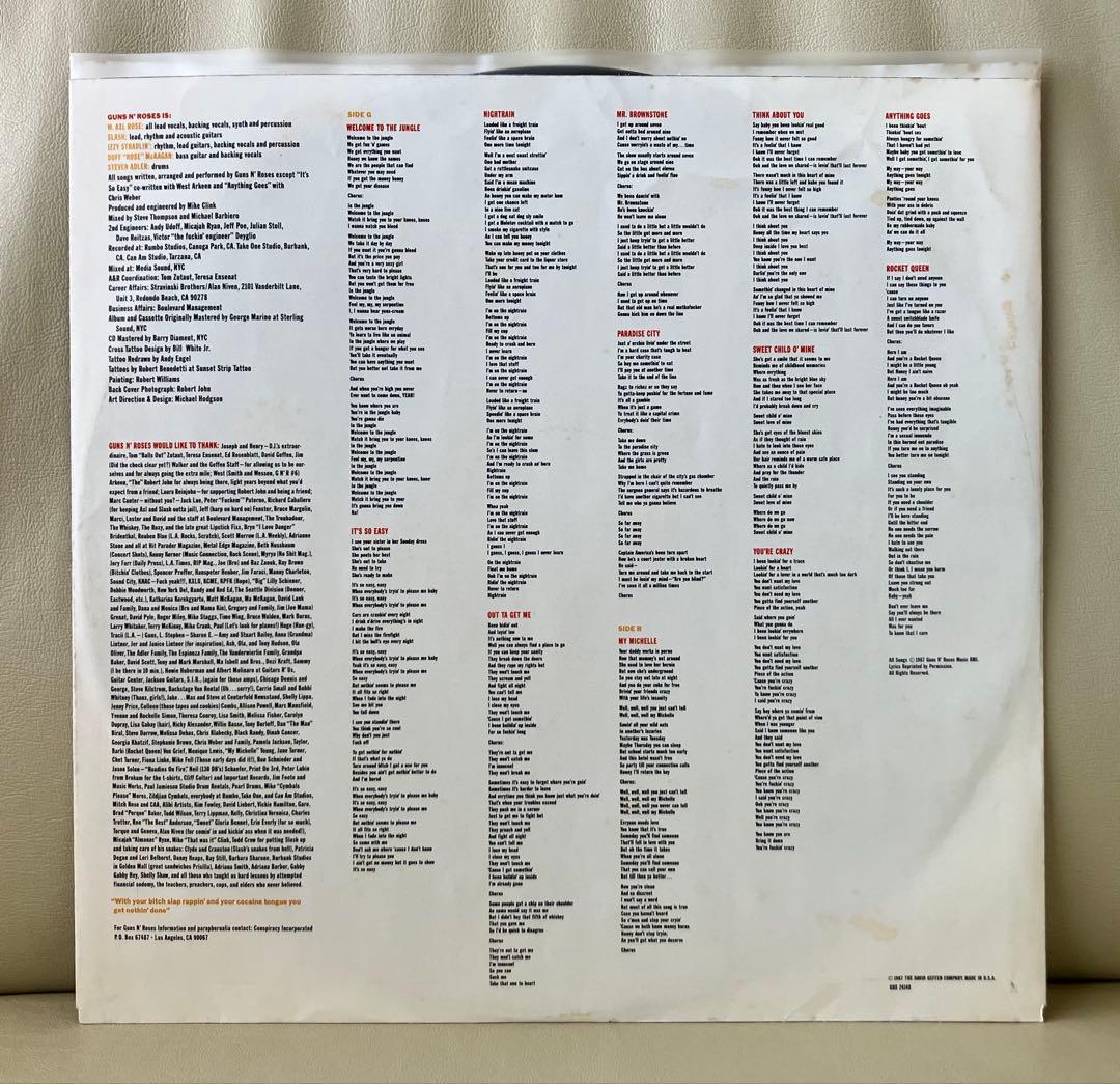 洋楽 Guns N' Roses / Appetite For Destruction