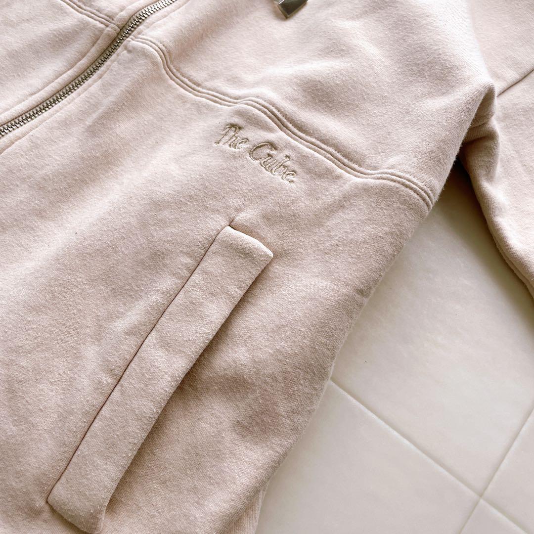 人気✨MaxMara コットンブレンド fado ジップパーカー ピンクベージュ