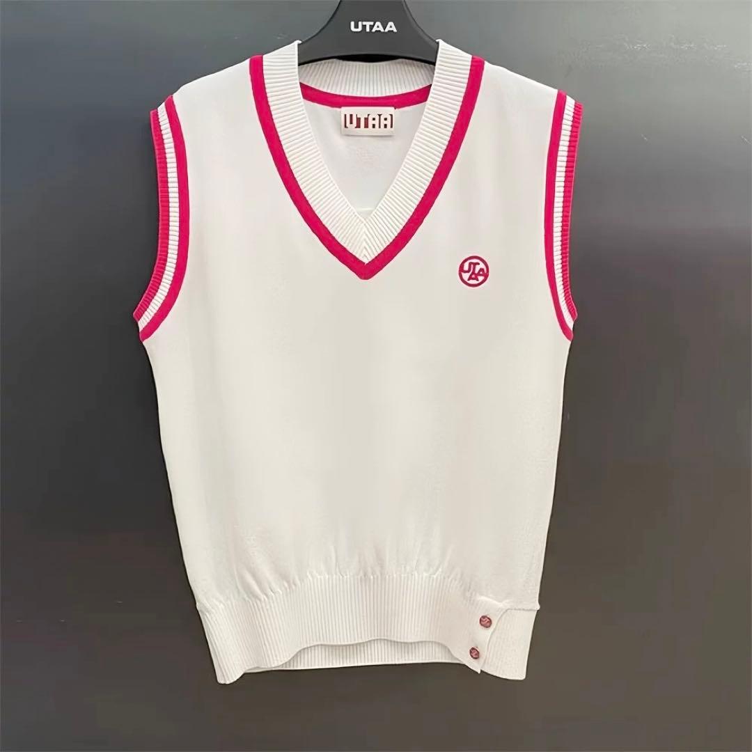 UTAAゴルフレディースゴルフウエアベストノースリーブ ベスト