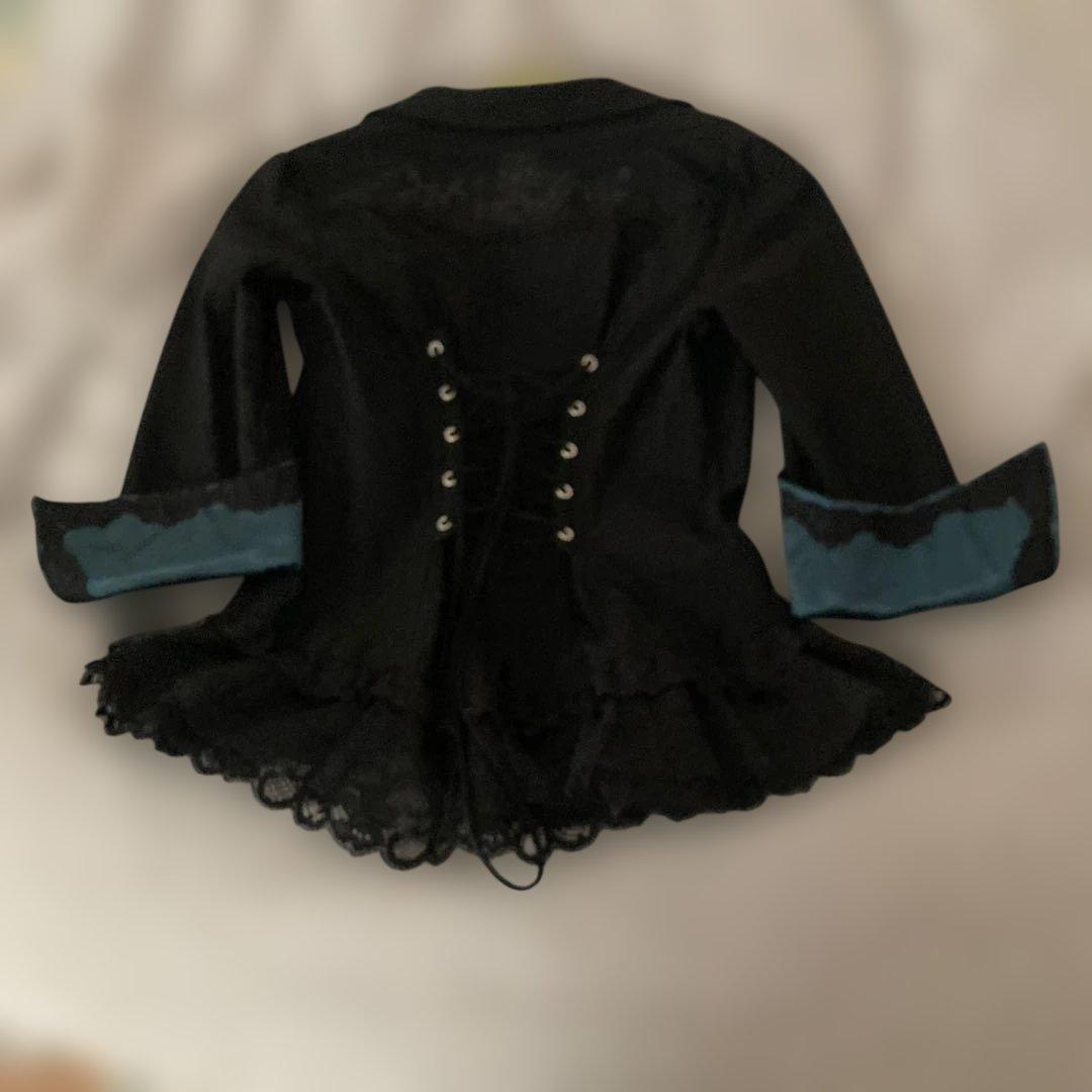 OZZ ONESTE ブラックジャケット　レース薔薇