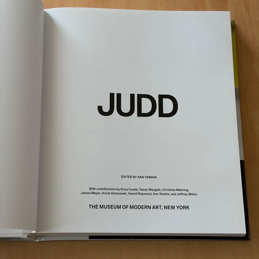 アート・デザイン・音楽 JUDD by Donald Judd MoMA