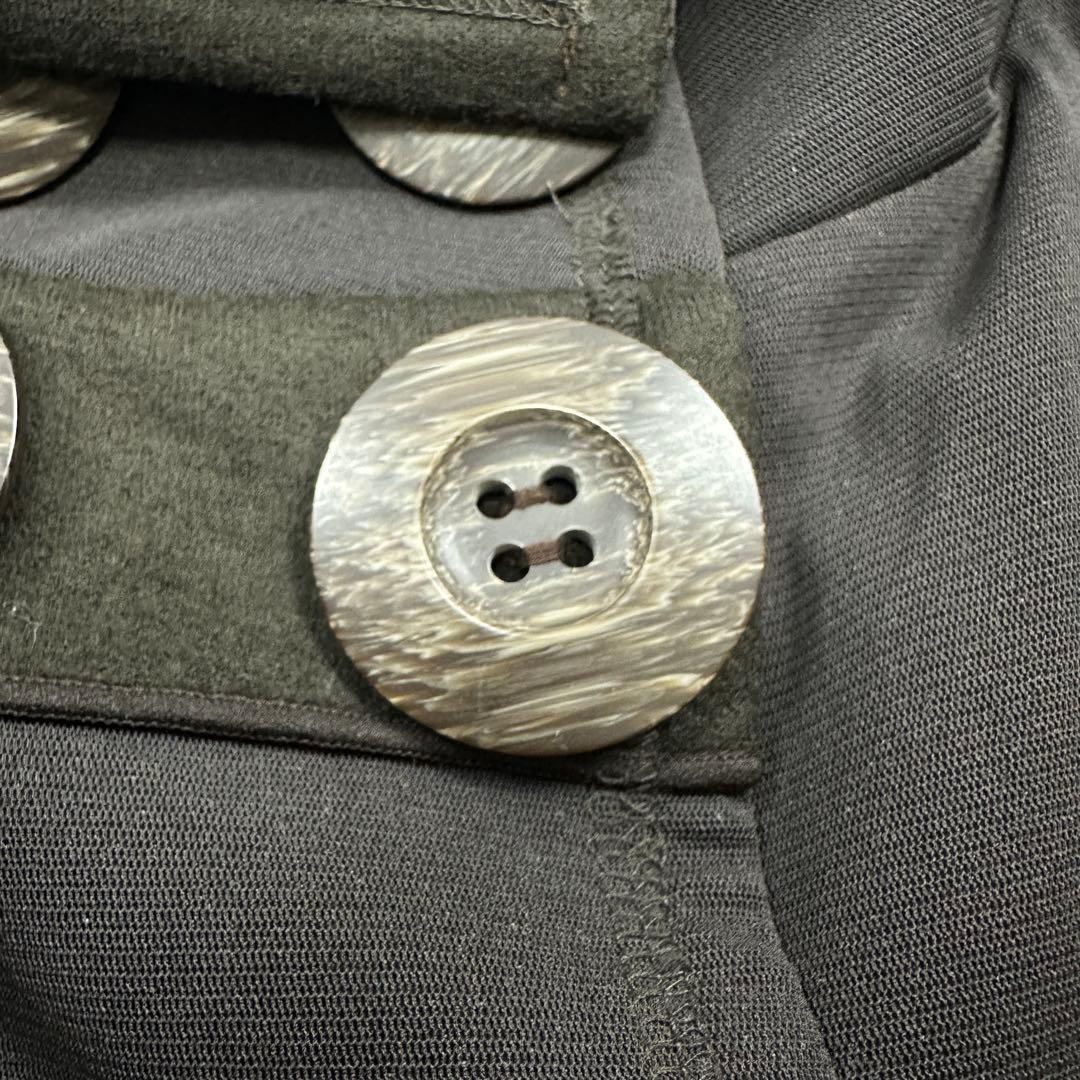 希少 42【EIKO KONDO】異素材 モヘヤ混 ジャケット 袖シアー 日本製