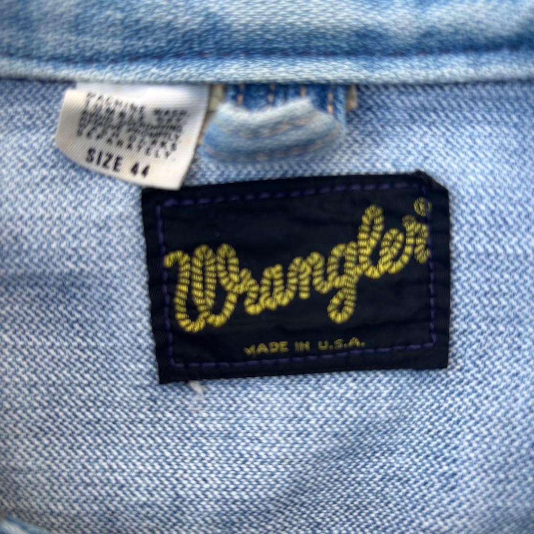 希少サイズ44 70s ラングラー 124MJ 黒タグ デニムJKT 縦落ち