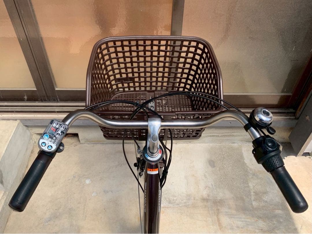 電動自転車　№6692 ヤマハ　パス　ナチュラ　26インチ ブラウン