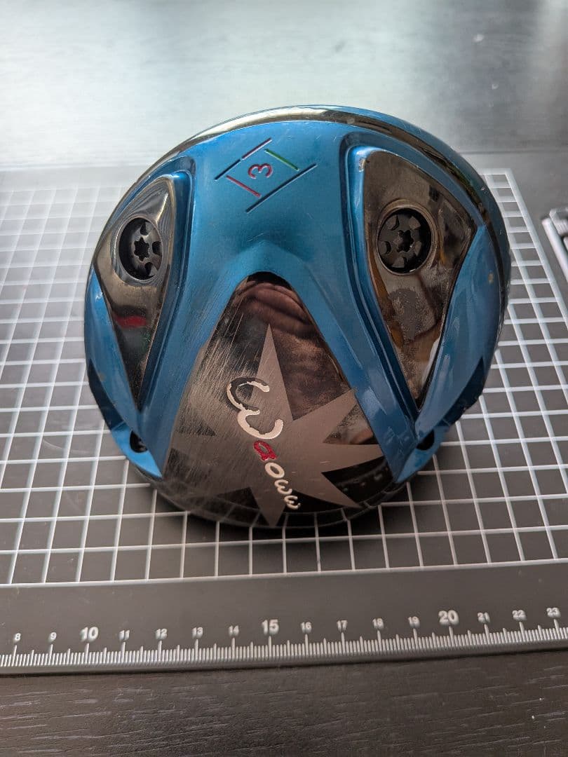 Waoww-RV-555ドライバー ヘッド パーツ（青）ヘッドカバー付属