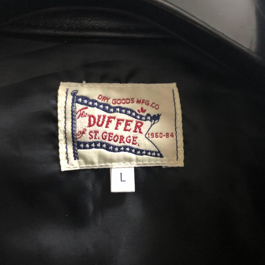 美品❗️duffer シングルライダース ジャケット ブラック 価格交渉あり❗️