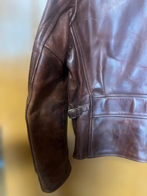K*様 Aero Leathers ブラウンレザージャケット サイズ36
