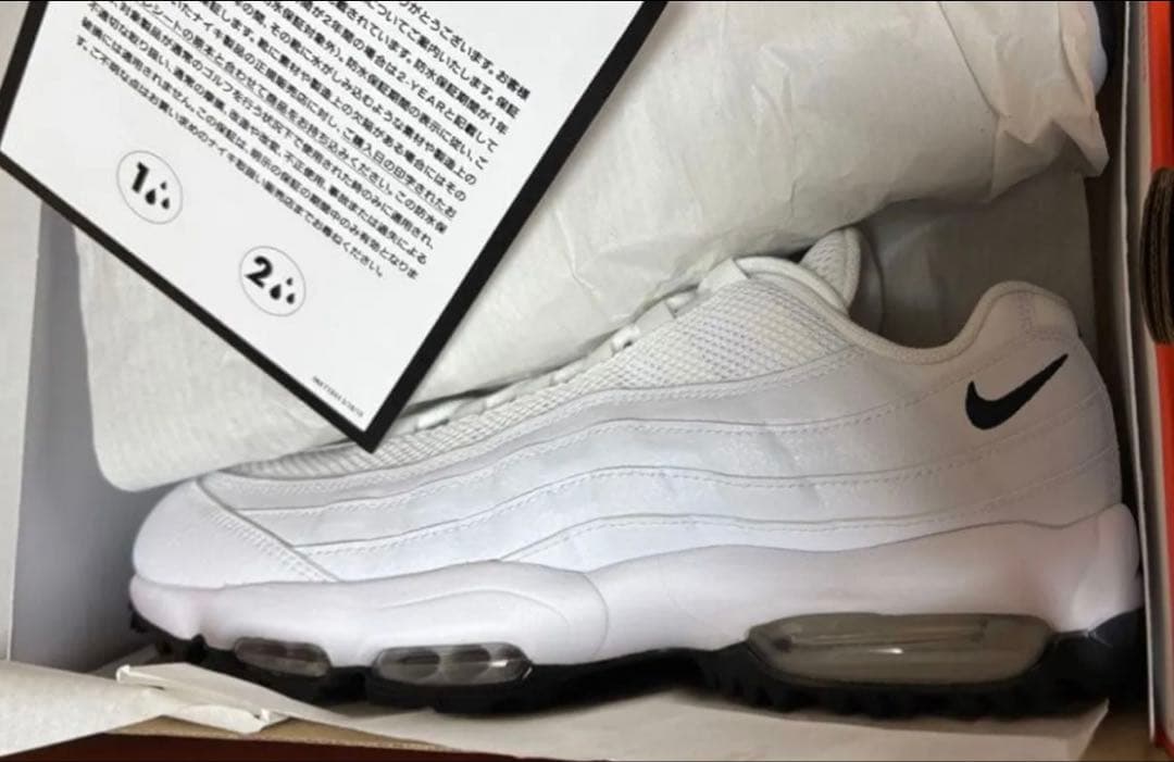 シューズ(男性用) 28.5cm Nike Air Max95 Golf \"White/Black\"