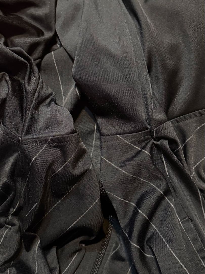 05年製 adidas ジャージトップ ジャケット ストライプ サイズL 黒