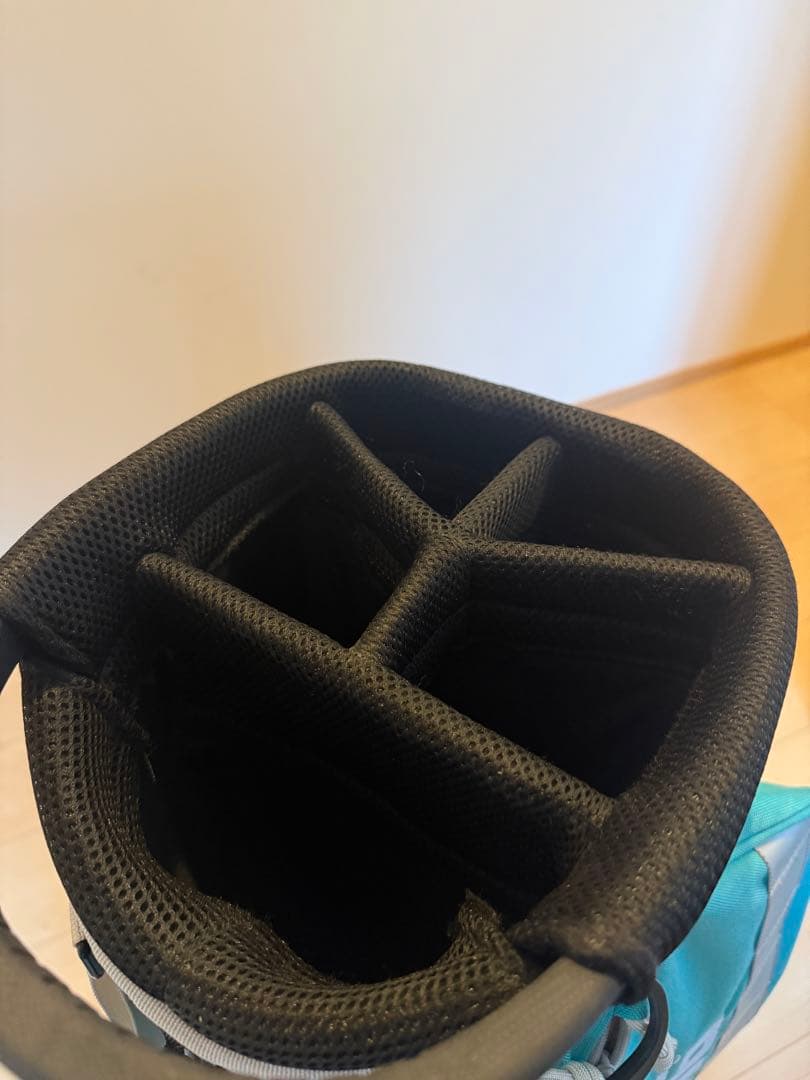 BRIEFING限定ミントブルーキャディバッグ神戸ミントスタンド ヘッドカバー付