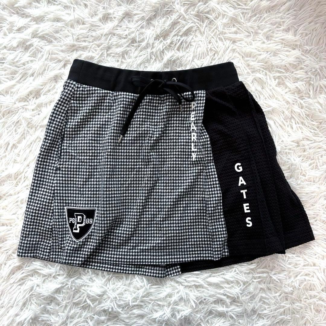 24年モデル パーリーゲイツ セットアップ グレンチェック ポロシャツ スカート