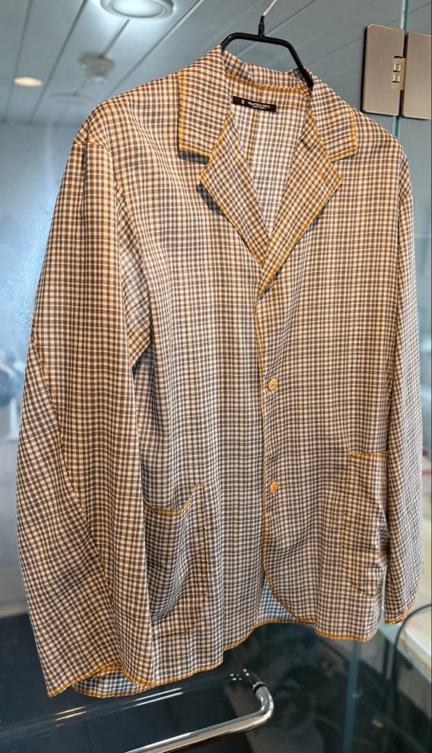 MAATEE＆SONS“H” WOOL 乱れギンガムシャツジャケット サイズ2