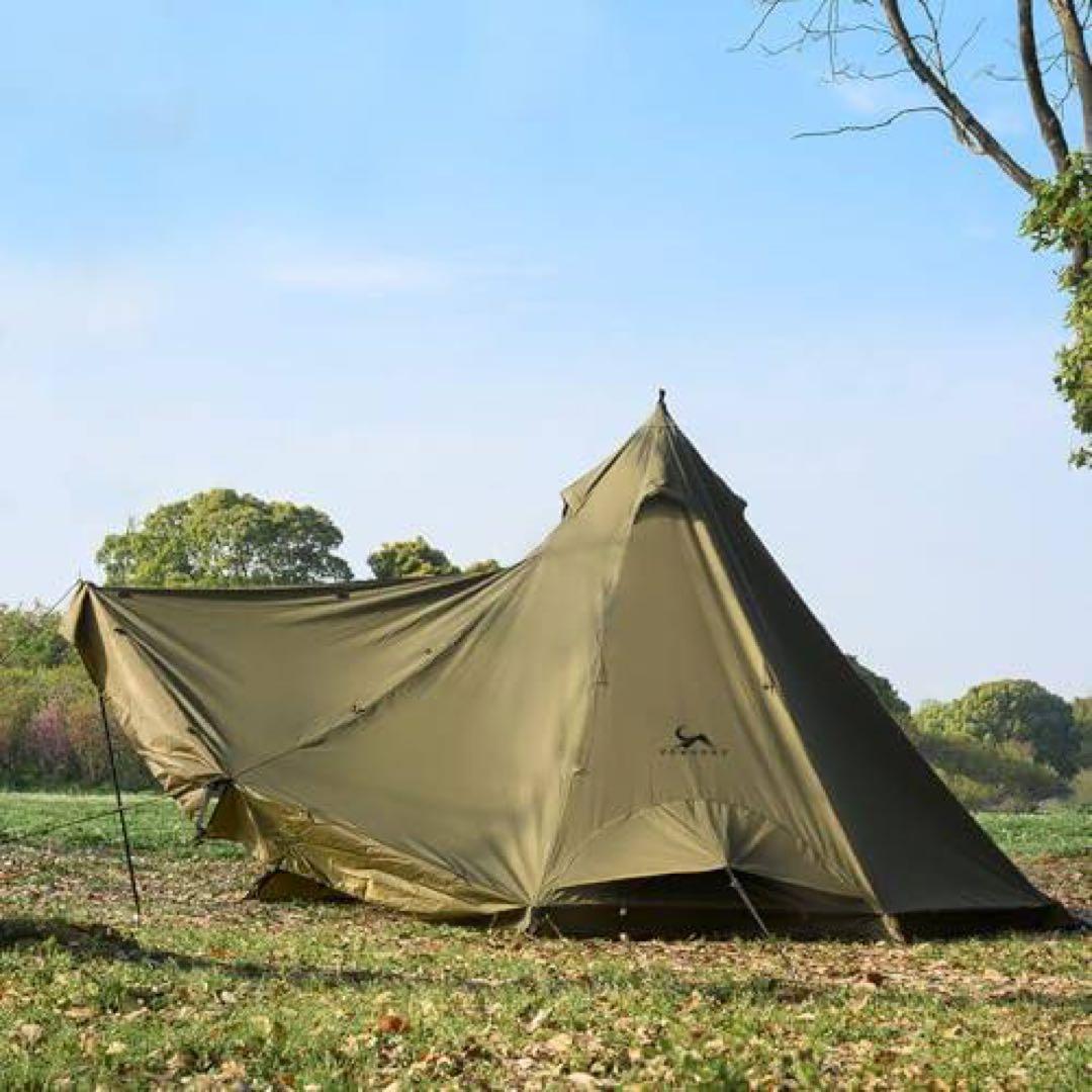 TOMOUNT ワンポールテント タープ グランドシート Unigear 二股