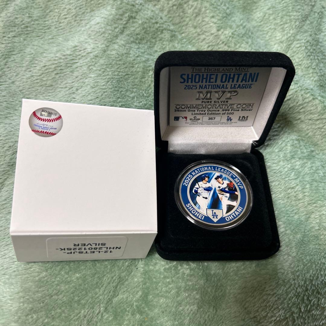 大谷翔平 500個限定 純銀